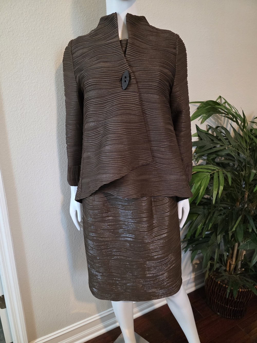 IC by Connie K Sheath Dress and Asymmetrical Jacket Set